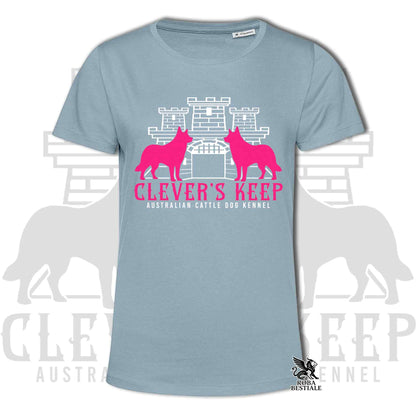 CLEVER'S KEEP T-shirt - NEON PINK print - Men's or Women's, in many colors - from XS to 5XL