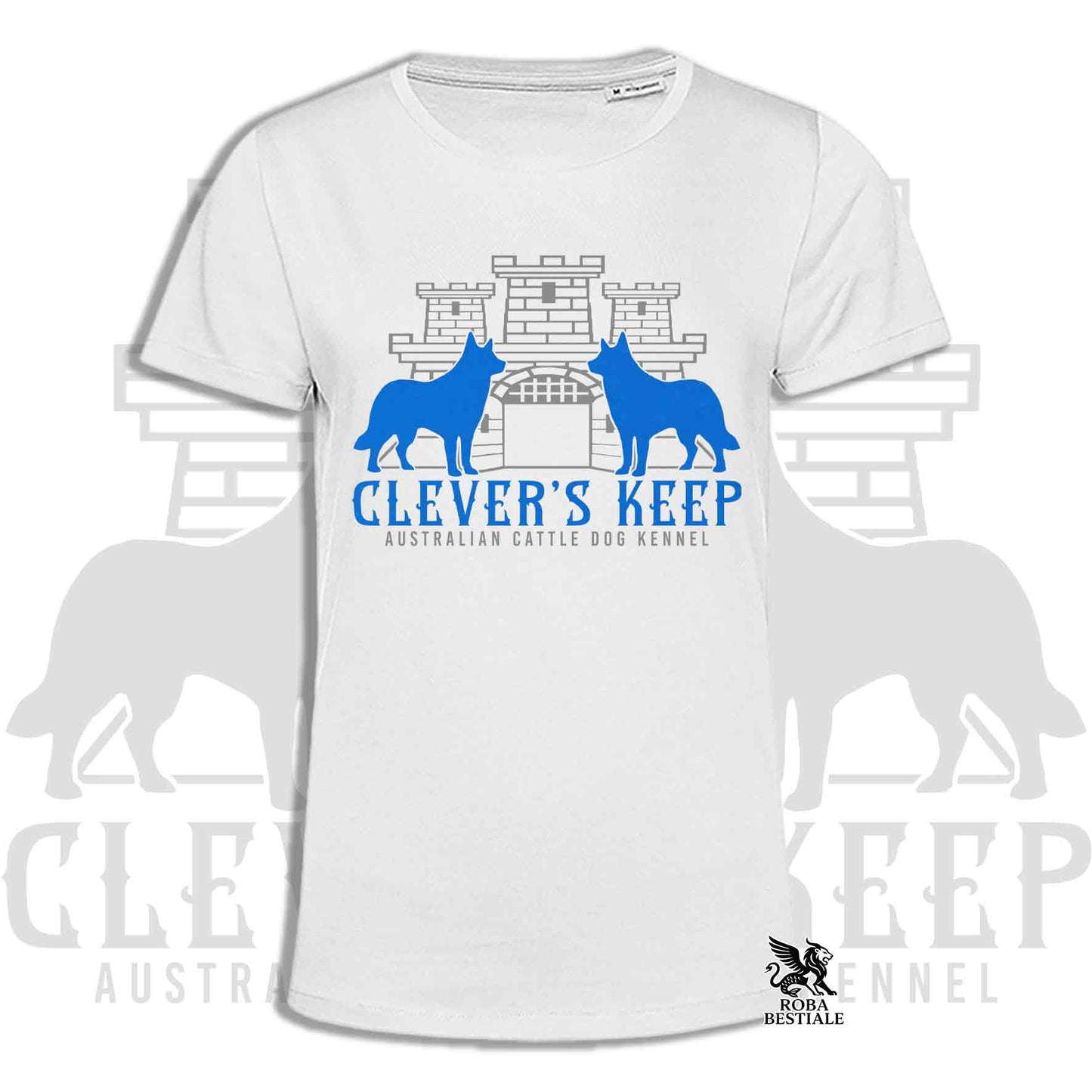 CLEVER'S KEEP T-shirt - NEON BLUE print - Men or Women, in many colours - from XS to 5XL
