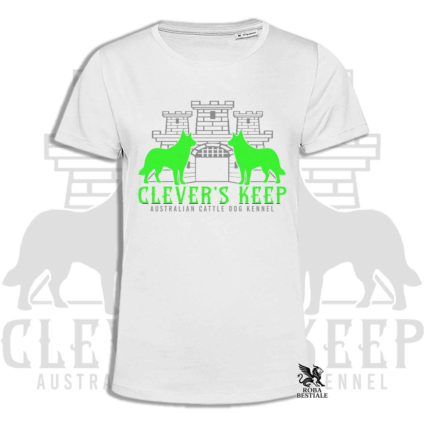 CLEVER'S KEEP T-shirt - NEON GREEN print - Men or Women, in many colors - from XS to 5XL