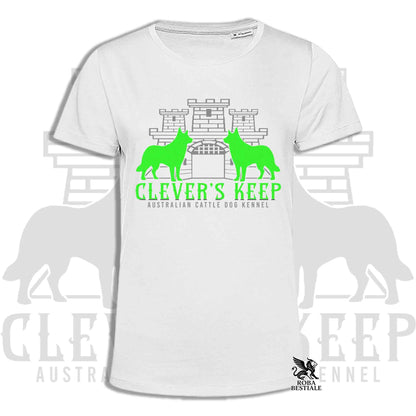 CLEVER'S KEEP T-shirt - NEON GREEN print - Men or Women, in many colors - from XS to 5XL