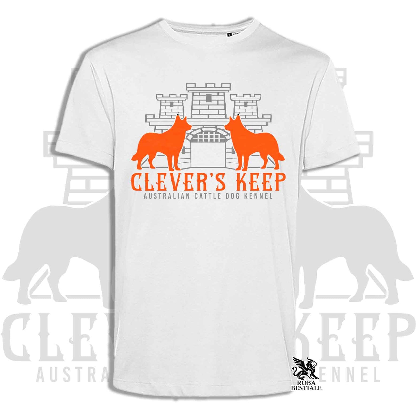 CLEVER'S KEEP T-shirt - NEON ORANGE Print - Men or Women, in many colors - from XS to 5XL
