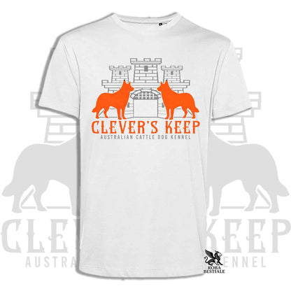 CLEVER'S KEEP T-shirt - NEON ORANGE Print - Men or Women, in many colors - from XS to 5XL