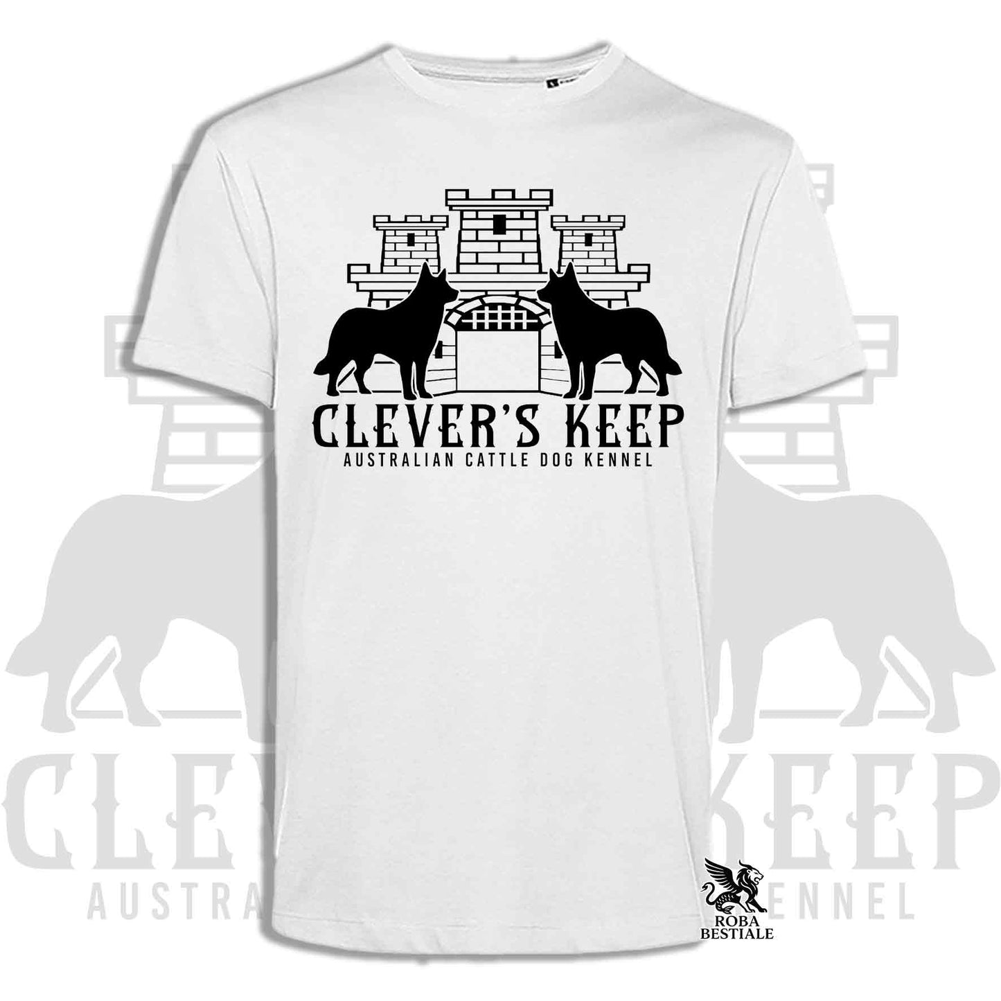 T-shirt CLEVER'S KEEP - Stampa NERA - Uomo o Donna, in tanti colori - dalla XS alla 5XL