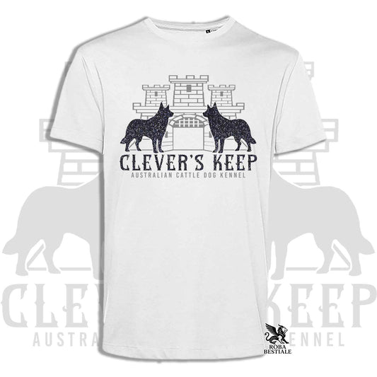 T-shirt CLEVER'S KEEP - dettagli GLITTER NERO - Uomo o Donna, in tanti colori - dalla XS alla 5XL