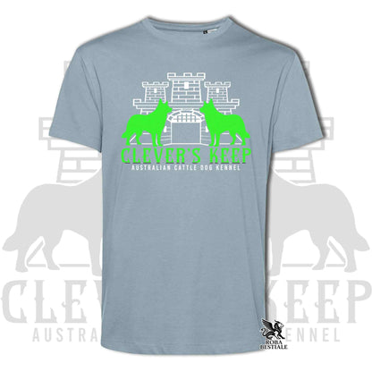 CLEVER'S KEEP T-shirt - NEON GREEN print - Men or Women, in many colors - from XS to 5XL