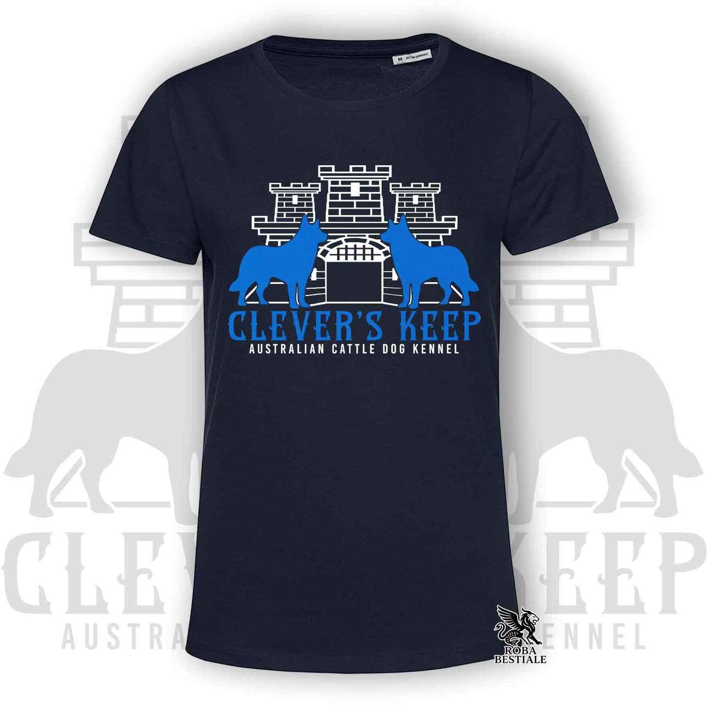 CLEVER'S KEEP T-shirt - NEON BLUE print - Men or Women, in many colours - from XS to 5XL