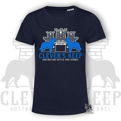 CLEVER'S KEEP T-shirt - NEON BLUE print - Men or Women, in many colours - from XS to 5XL