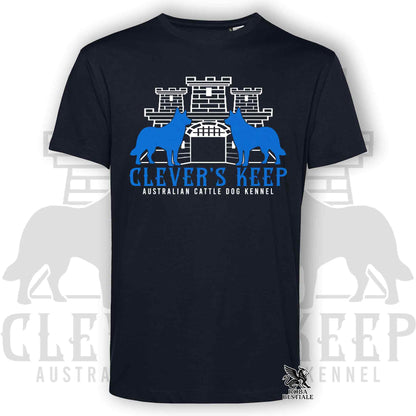 CLEVER'S KEEP T-shirt - NEON BLUE print - Men or Women, in many colours - from XS to 5XL