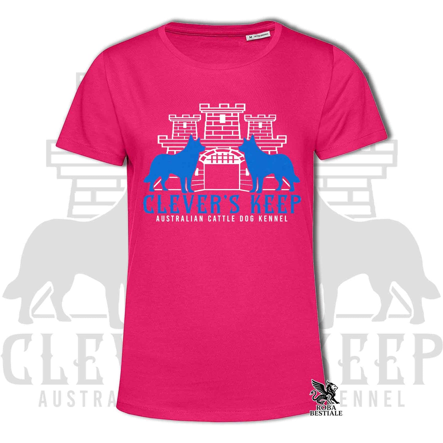 CLEVER'S KEEP T-shirt - NEON BLUE print - Men or Women, in many colours - from XS to 5XL