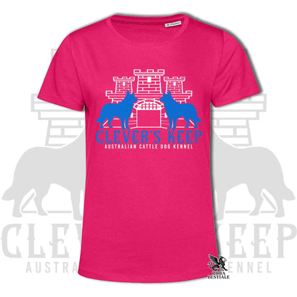CLEVER'S KEEP T-shirt - NEON BLUE print - Men or Women, in many colours - from XS to 5XL