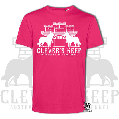 CLEVER'S KEEP T-shirt - WHITE print - Men or Women, in many colours - from XS to 5XL