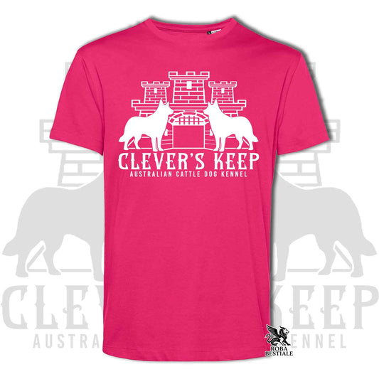 T-shirt CLEVER'S KEEP - stampa BIANCA - Uomo o Donna, in tanti colori - dalla XS alla 5XL