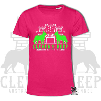 CLEVER'S KEEP T-shirt - NEON GREEN print - Men or Women, in many colors - from XS to 5XL