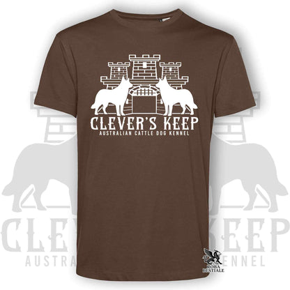 CLEVER'S KEEP T-shirt - WHITE print - Men or Women, in many colours - from XS to 5XL