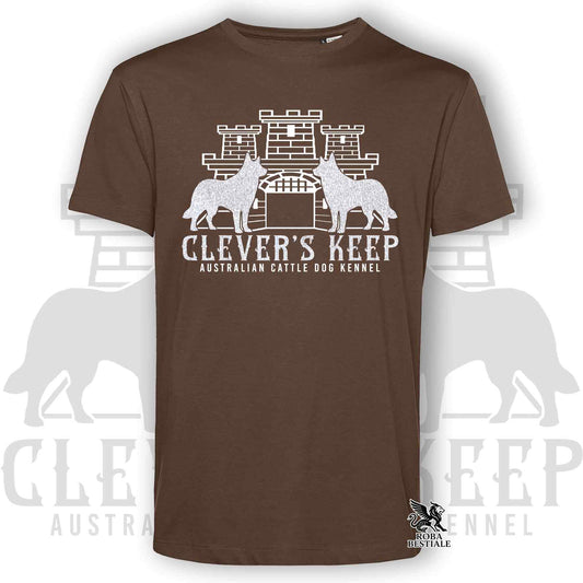 T-shirt CLEVER'S KEEP - dettagli GLITTER BIANCO - Uomo o Donna, in tanti colori - dalla XS alla 5XL