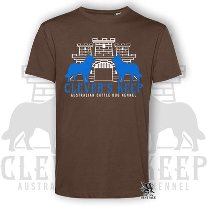 CLEVER'S KEEP T-shirt - NEON BLUE print - Men or Women, in many colours - from XS to 5XL