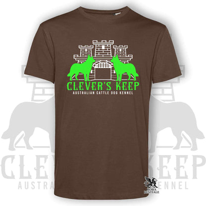 CLEVER'S KEEP T-shirt - NEON GREEN print - Men or Women, in many colors - from XS to 5XL