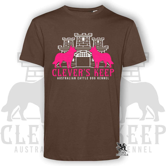 T-shirt CLEVER'S KEEP - Stampa NEON PINK - Uomo o Donna, in tanti colori - dalla XS alla 5XL