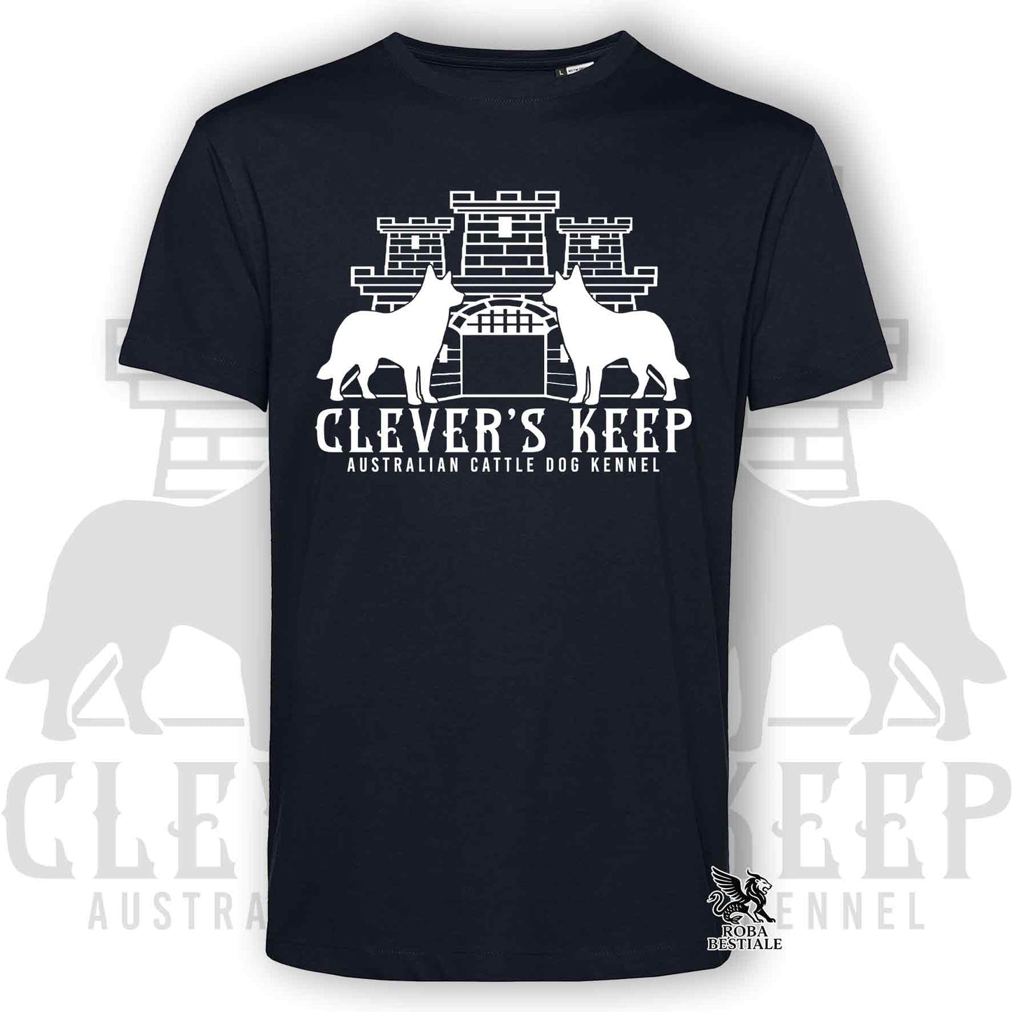CLEVER'S KEEP T-shirt - WHITE print - Men or Women, in many colours - from XS to 5XL