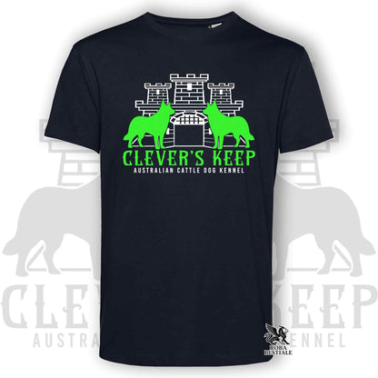 CLEVER'S KEEP T-shirt - NEON GREEN print - Men or Women, in many colors - from XS to 5XL