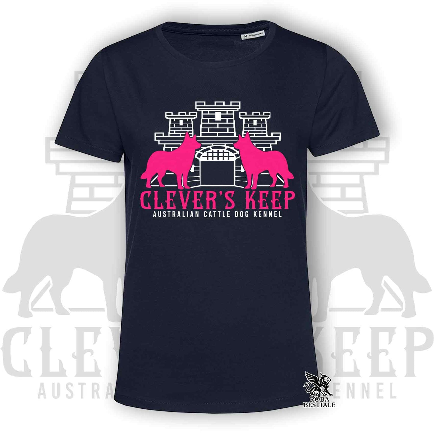CLEVER'S KEEP T-shirt - NEON PINK print - Men's or Women's, in many colors - from XS to 5XL