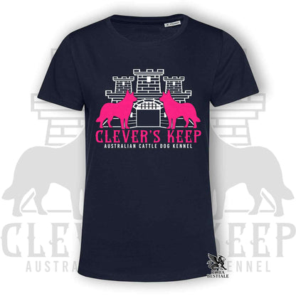 CLEVER'S KEEP T-shirt - NEON PINK print - Men's or Women's, in many colors - from XS to 5XL
