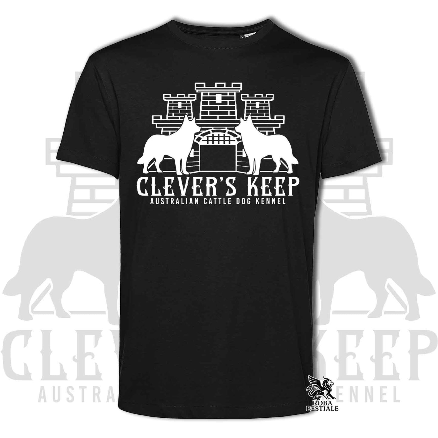 CLEVER'S KEEP T-shirt - WHITE print - Men or Women, in many colours - from XS to 5XL