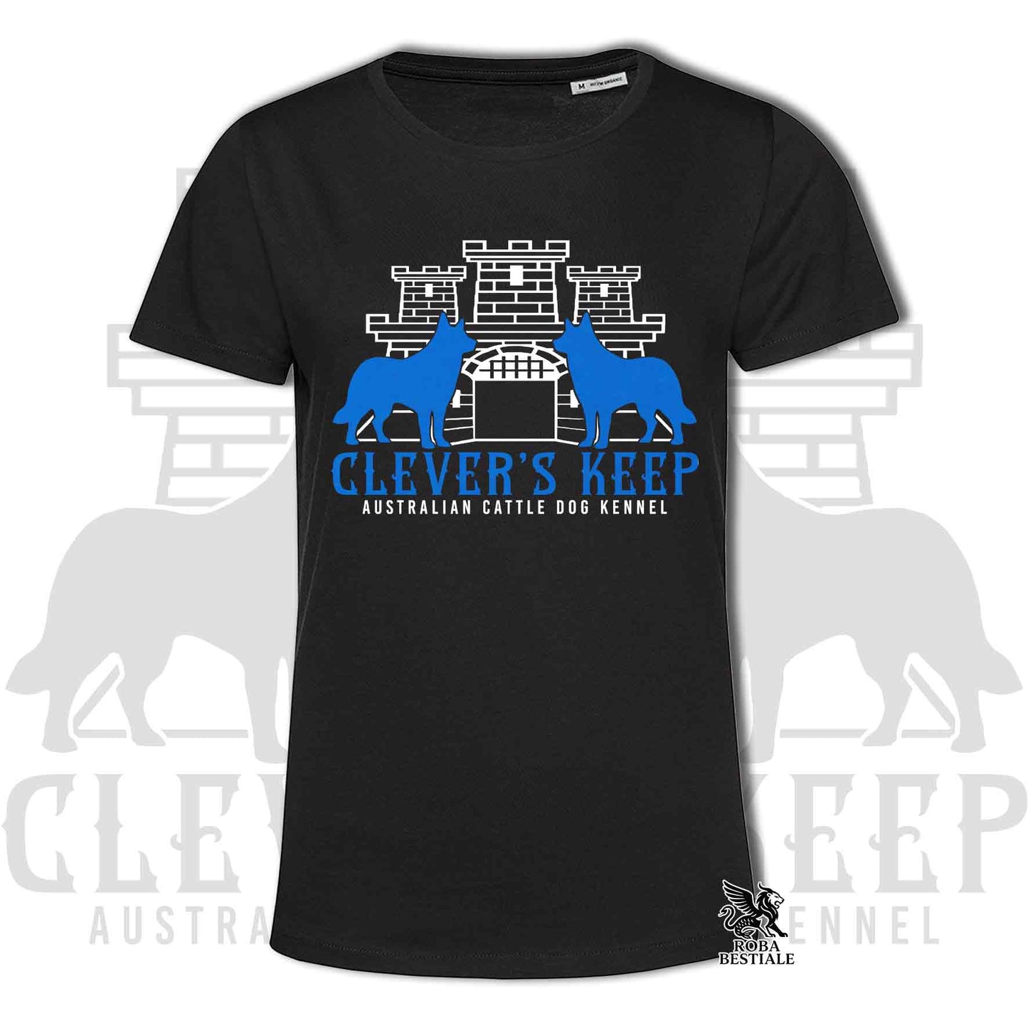 CLEVER'S KEEP T-shirt - NEON BLUE print - Men or Women, in many colours - from XS to 5XL