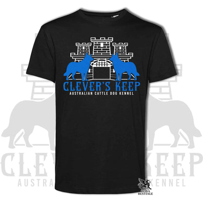 CLEVER'S KEEP T-shirt - NEON BLUE print - Men or Women, in many colours - from XS to 5XL