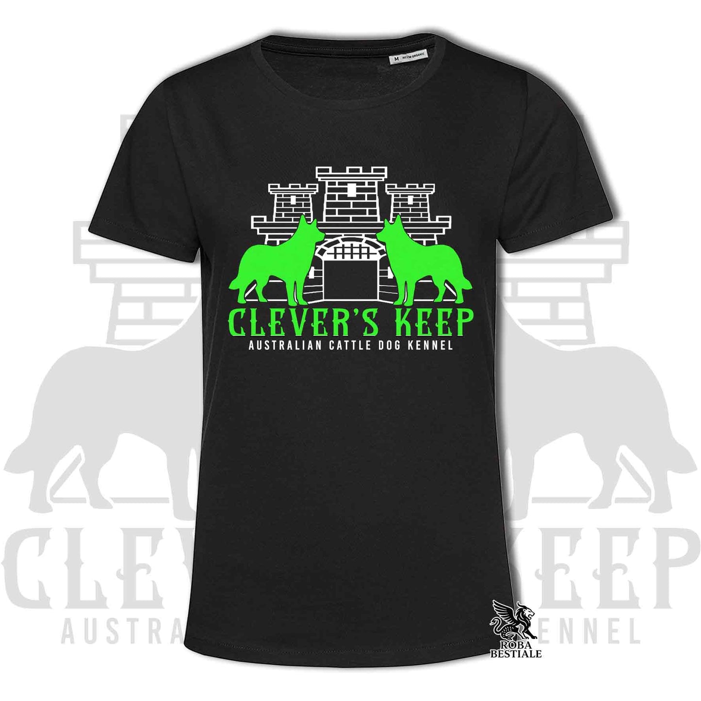 CLEVER'S KEEP T-shirt - NEON GREEN print - Men or Women, in many colors - from XS to 5XL