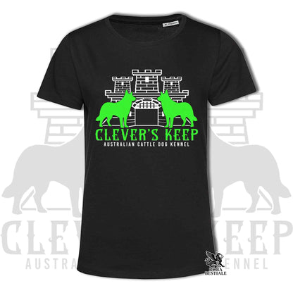 CLEVER'S KEEP T-shirt - NEON GREEN print - Men or Women, in many colors - from XS to 5XL