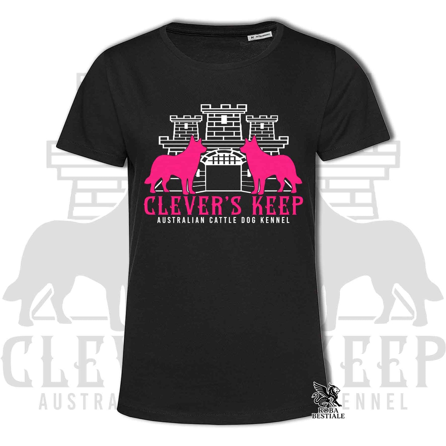 CLEVER'S KEEP T-shirt - NEON PINK print - Men's or Women's, in many colors - from XS to 5XL