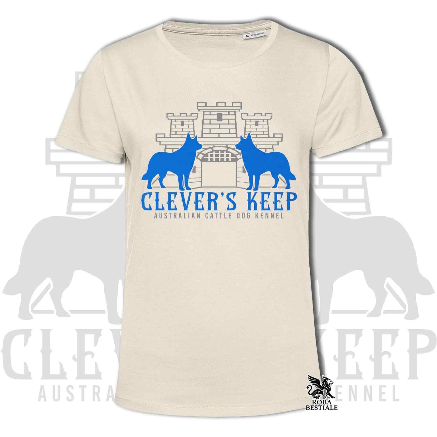 CLEVER'S KEEP T-shirt - NEON BLUE print - Men or Women, in many colours - from XS to 5XL