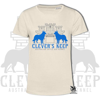 CLEVER'S KEEP T-shirt - NEON BLUE print - Men or Women, in many colours - from XS to 5XL