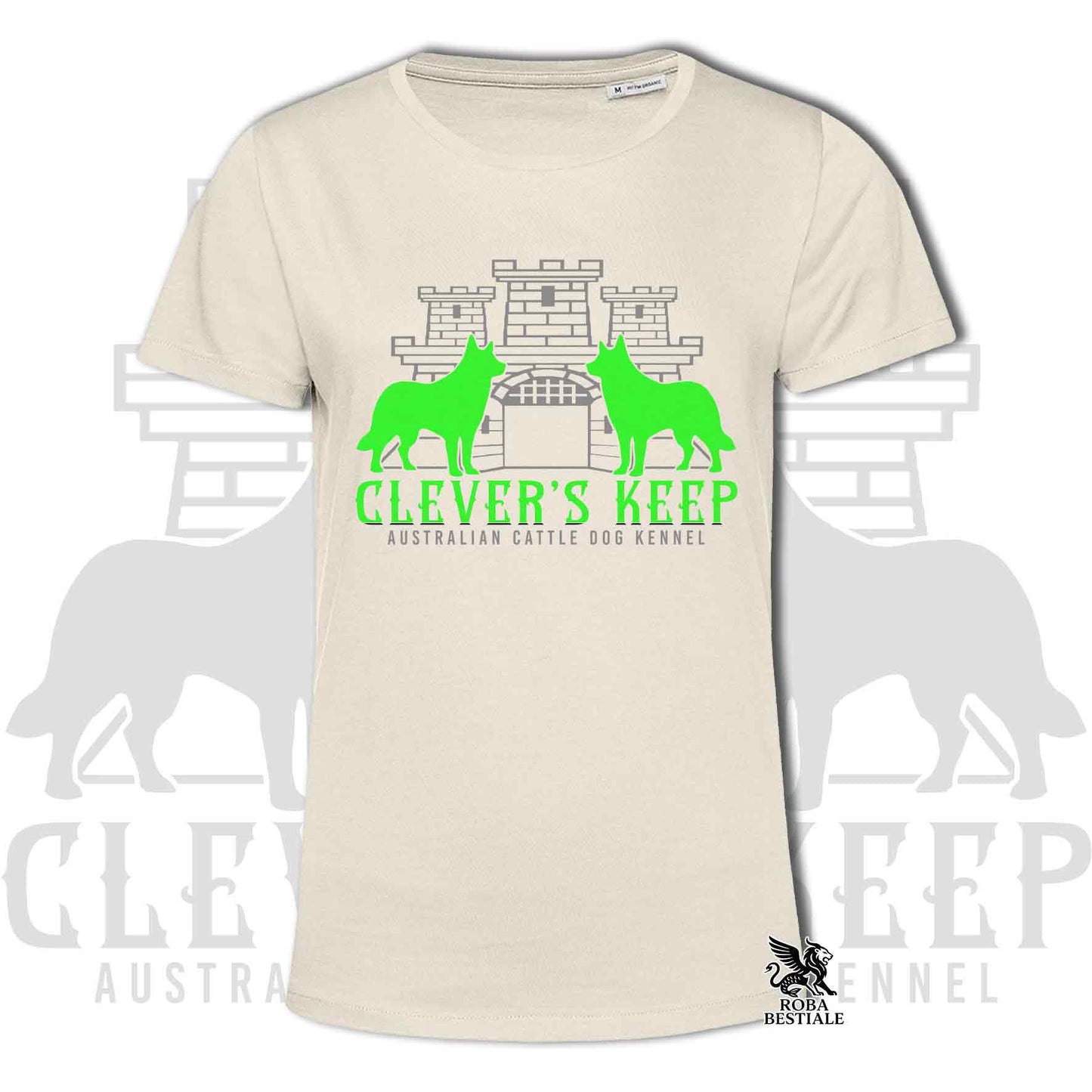 CLEVER'S KEEP T-shirt - NEON GREEN print - Men or Women, in many colors - from XS to 5XL