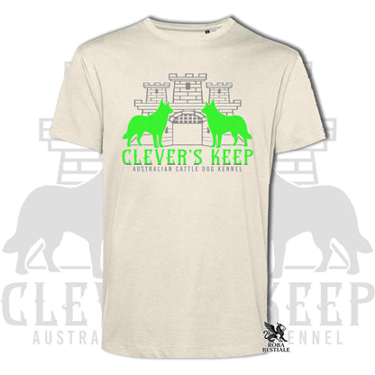 CLEVER'S KEEP T-shirt - NEON GREEN print - Men or Women, in many colors - from XS to 5XL