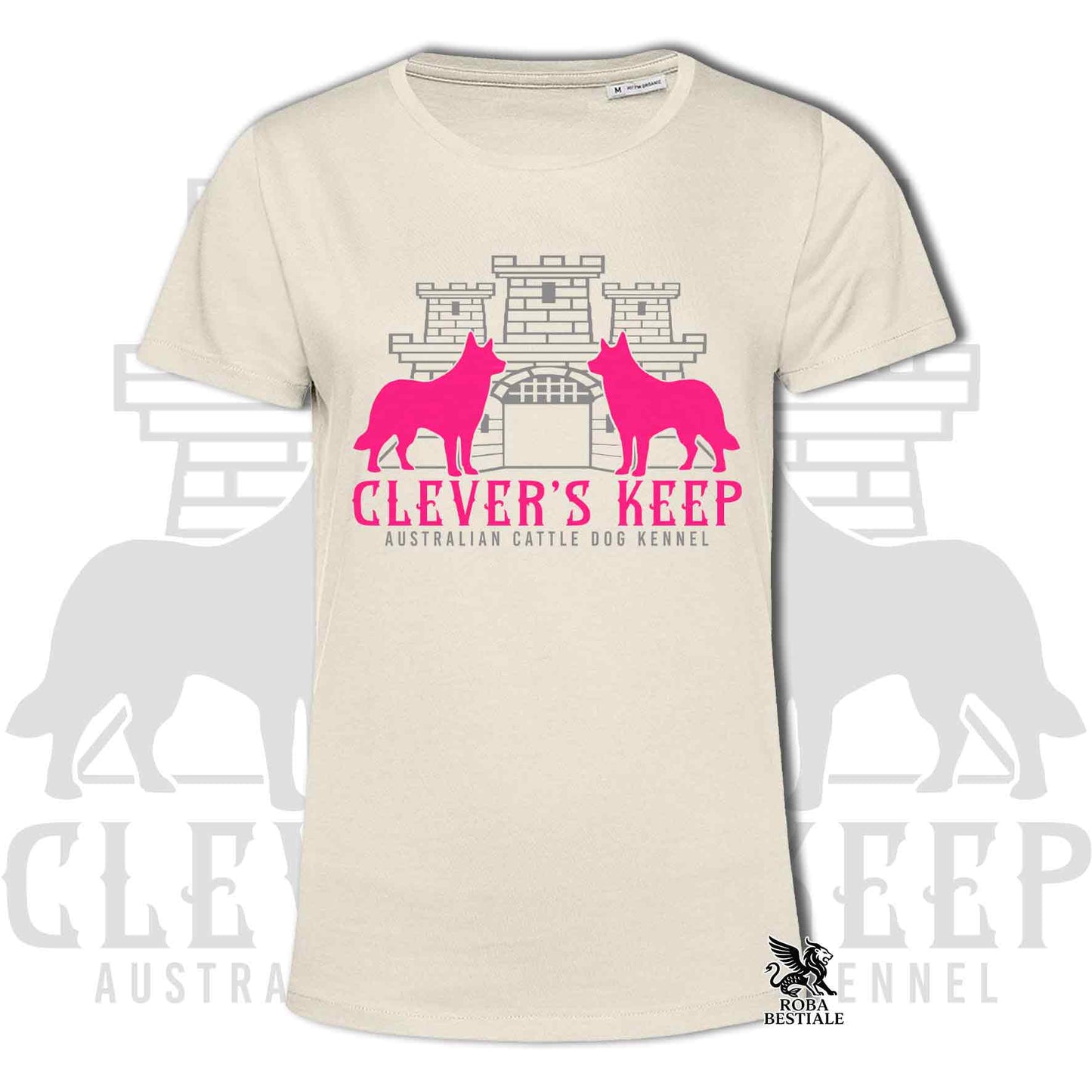CLEVER'S KEEP T-shirt - NEON PINK print - Men's or Women's, in many colors - from XS to 5XL