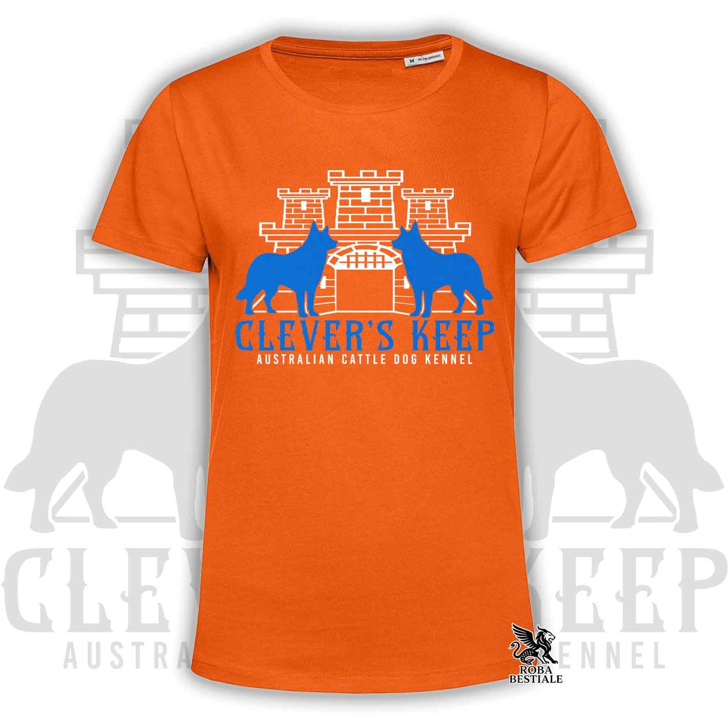 CLEVER'S KEEP T-shirt - NEON BLUE print - Men or Women, in many colours - from XS to 5XL