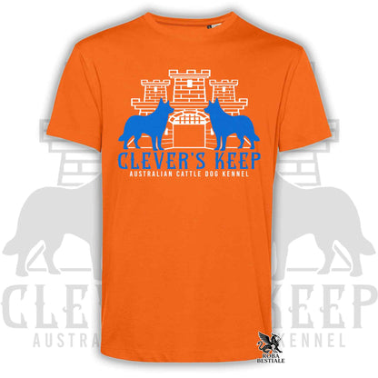 CLEVER'S KEEP T-shirt - NEON BLUE print - Men or Women, in many colours - from XS to 5XL