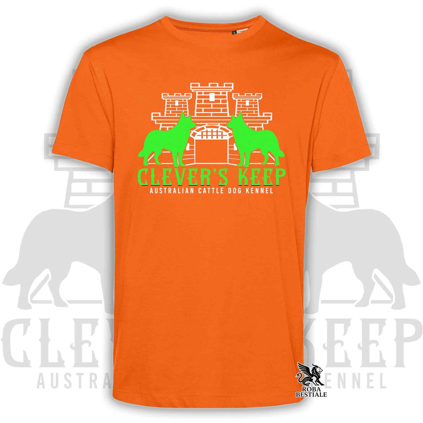 CLEVER'S KEEP T-shirt - NEON GREEN print - Men or Women, in many colors - from XS to 5XL