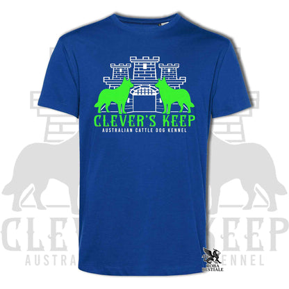 CLEVER'S KEEP T-shirt - NEON GREEN print - Men or Women, in many colors - from XS to 5XL