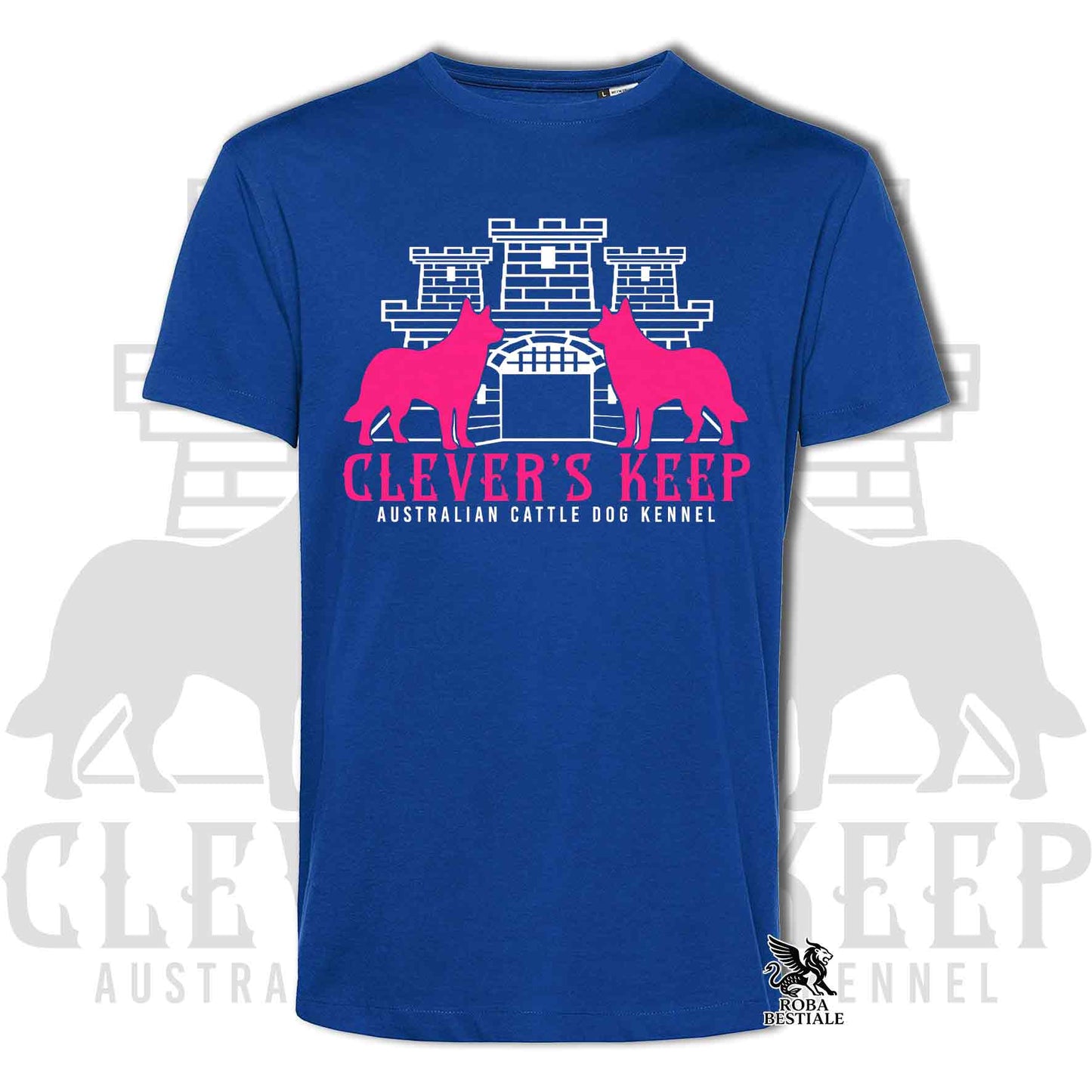 CLEVER'S KEEP T-shirt - NEON PINK print - Men's or Women's, in many colors - from XS to 5XL