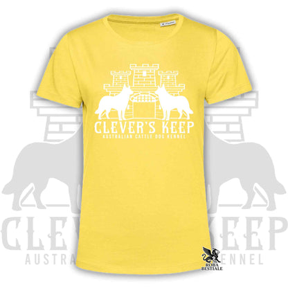 CLEVER'S KEEP T-shirt - WHITE print - Men or Women, in many colours - from XS to 5XL