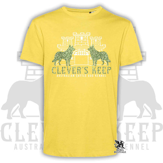 T-shirt CLEVER'S KEEP - dettagli GLITTER GREEN - Uomo o Donna, in tanti colori - dalla XS alla 5XL