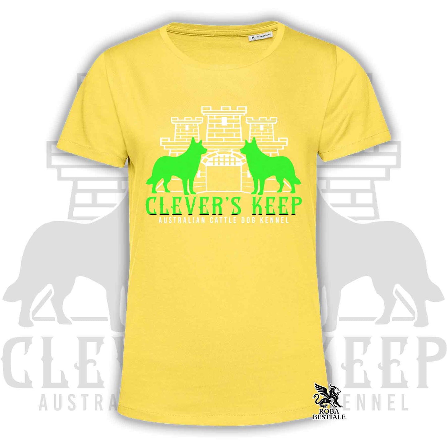 CLEVER'S KEEP T-shirt - NEON GREEN print - Men or Women, in many colors - from XS to 5XL