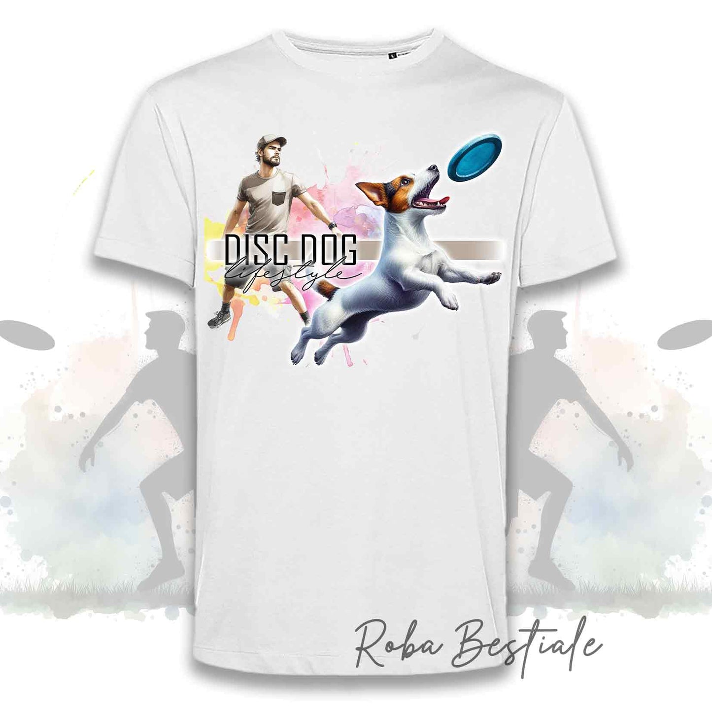 T-Shirt DISC DOG LifeStyle - JACK RUSSELL TERRIER - Design "GIRL" o "BOY"