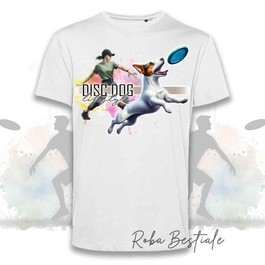 T-Shirt DISC DOG LifeStyle - JACK RUSSELL TERRIER - Design "GIRL" o "BOY"