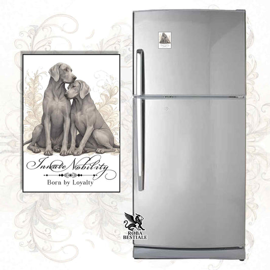 Calamita NOBILITY - WEIMARANER Grigio Capriolo - in MDF - 7x5 cm