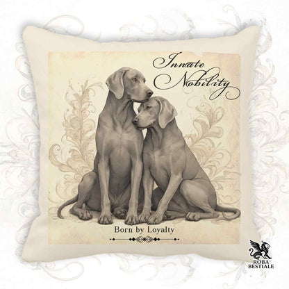 Cuscino NOBILITY - WEIMARANER Grigio Capriolo - 100% Tela di Cotone - 40x40 cm