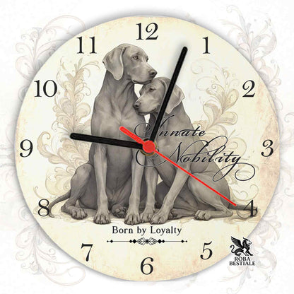 Orologio da Muro NOBILITY - WEIMARANER Grigio Capriolo - in MDF - diametro 20 o 30 cm